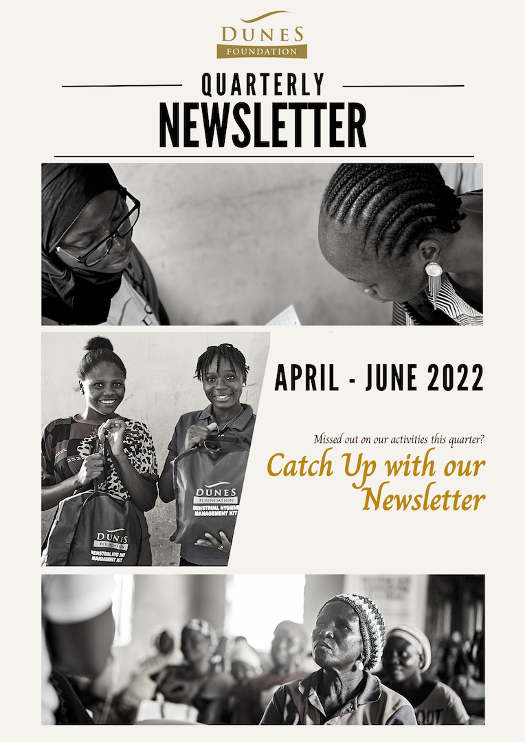 Cover Page 2022 Dunes Foundation Second Quarter Newsletter